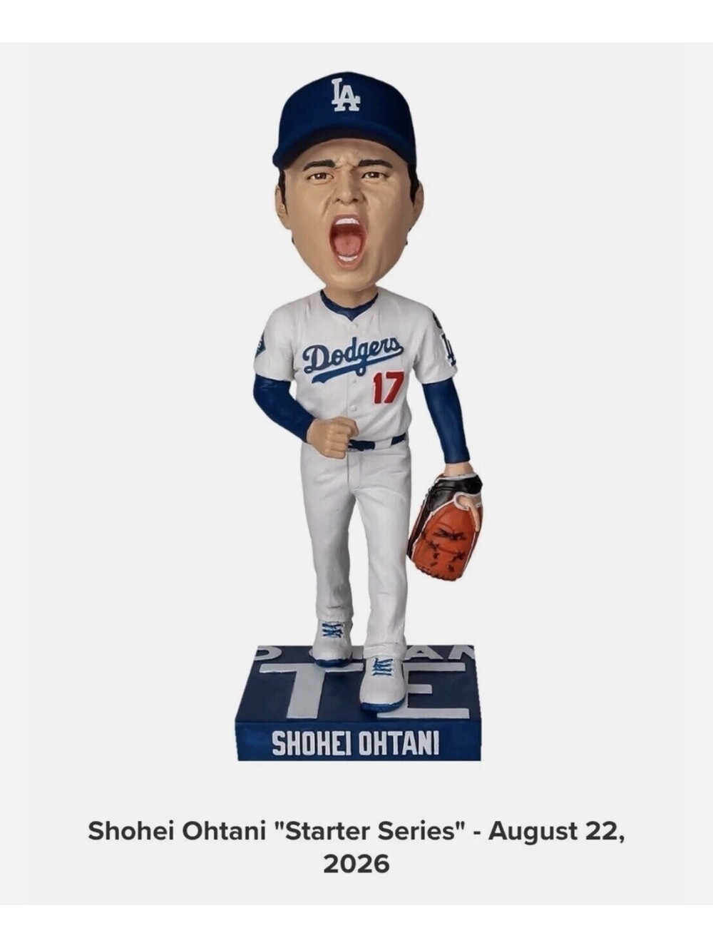 Shohei Ohtani Dodgers 8/22/26 Bobblehead SGA Starter Series New in Box